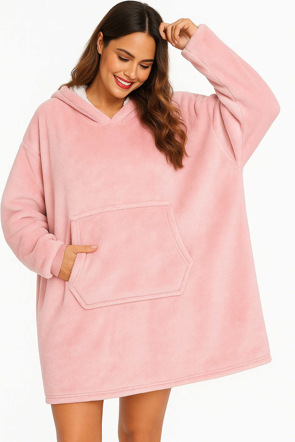 Sweat Plaid Ultra Doux à Capuche – Taille Unique Unisexe | Best Mountain