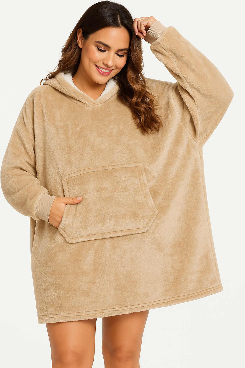 Sweat Plaid Ultra Doux à Capuche – Taille Unique Unisexe | Best Mountain