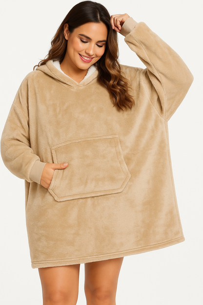 Sweat Plaid Ultra Doux à Capuche – Taille Unique Unisexe | Best Mountain