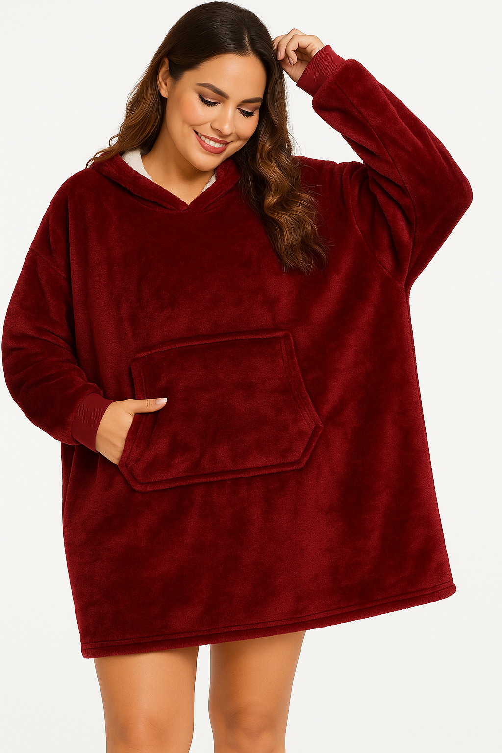 Sweat Plaid Ultra Doux à Capuche – Taille Unique Unisexe | Best Mountain