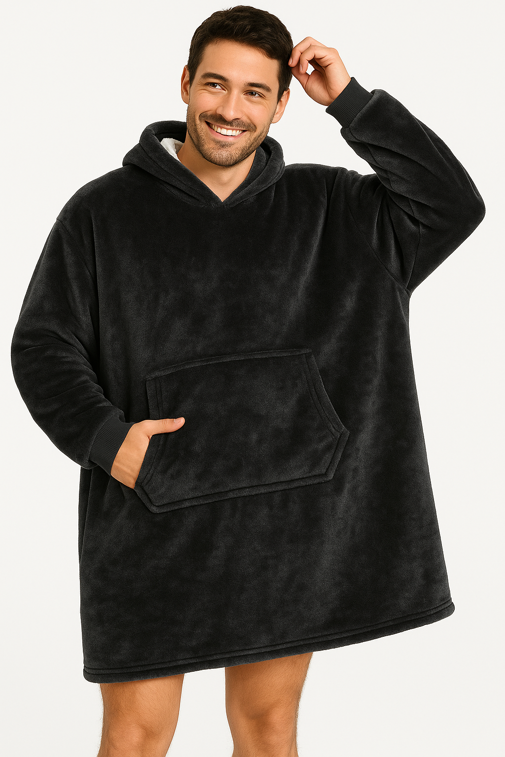 Sweat Plaid Ultra Doux à Capuche – Taille Unique Unisexe | Best Mountain